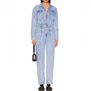 Free People Denim Jumpsuit